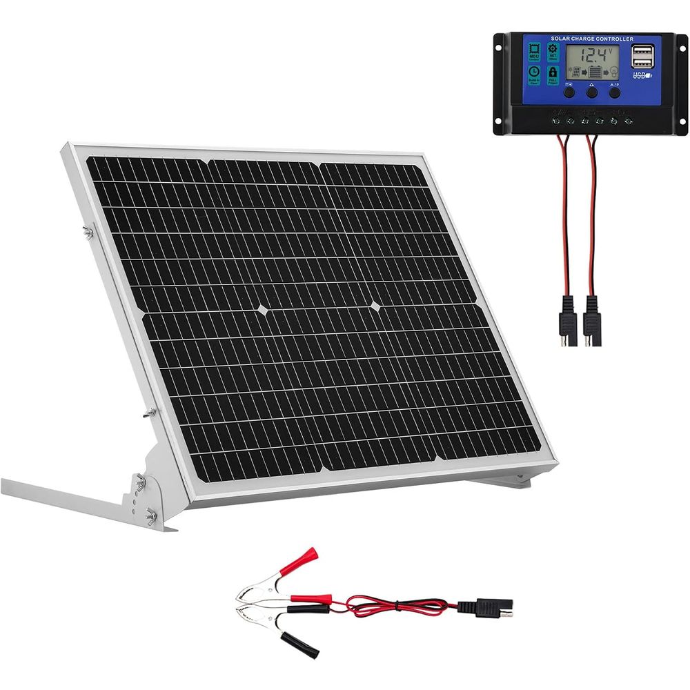 50W 12V 태양광 배터리 트리클 충전기, 업그레이드 - Solar Panel 리뷰 및 가격
