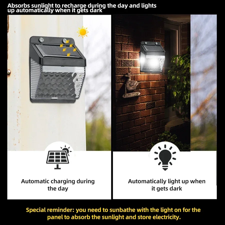 LED 태양광 조명 PIR 모션 센서 벽등 야외 태양광 - Solar Lamp 리뷰 및 가격