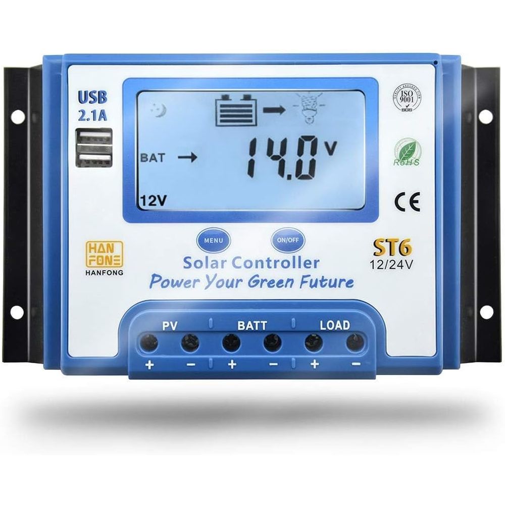 60A 태양광 충전 컨트롤러 12V/24V 자동 전압  - Charge Controller Solar 리뷰 및 가격