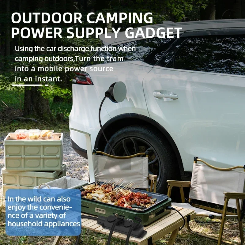 휴대용 16A 4KW 전기차 EV 충전기 V2L 케이블 - Outdoor Power Station 리뷰 및 가격