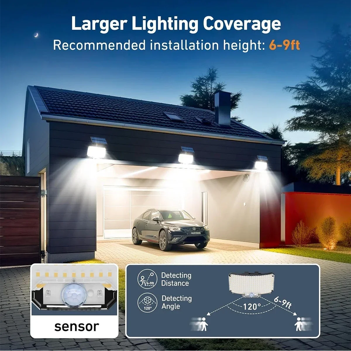 234LED 태양광 야외 조명 모션 센서 슈퍼 브라이트 - Solar Lamp 리뷰 및 가격