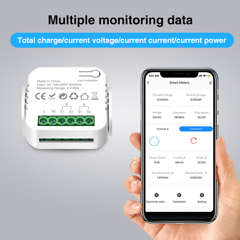 Tuya 스마트 Wifi 지능형 에너지 미터 태양 광  - Energy Monitor Meter 리뷰 및 가격