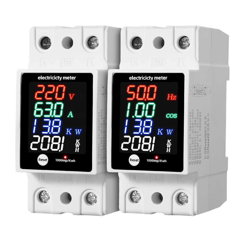 다기능 디지털 디스플레이 전압 전류 역률 전력계 ZS- - Energy Monitor Meter 리뷰 및 가격