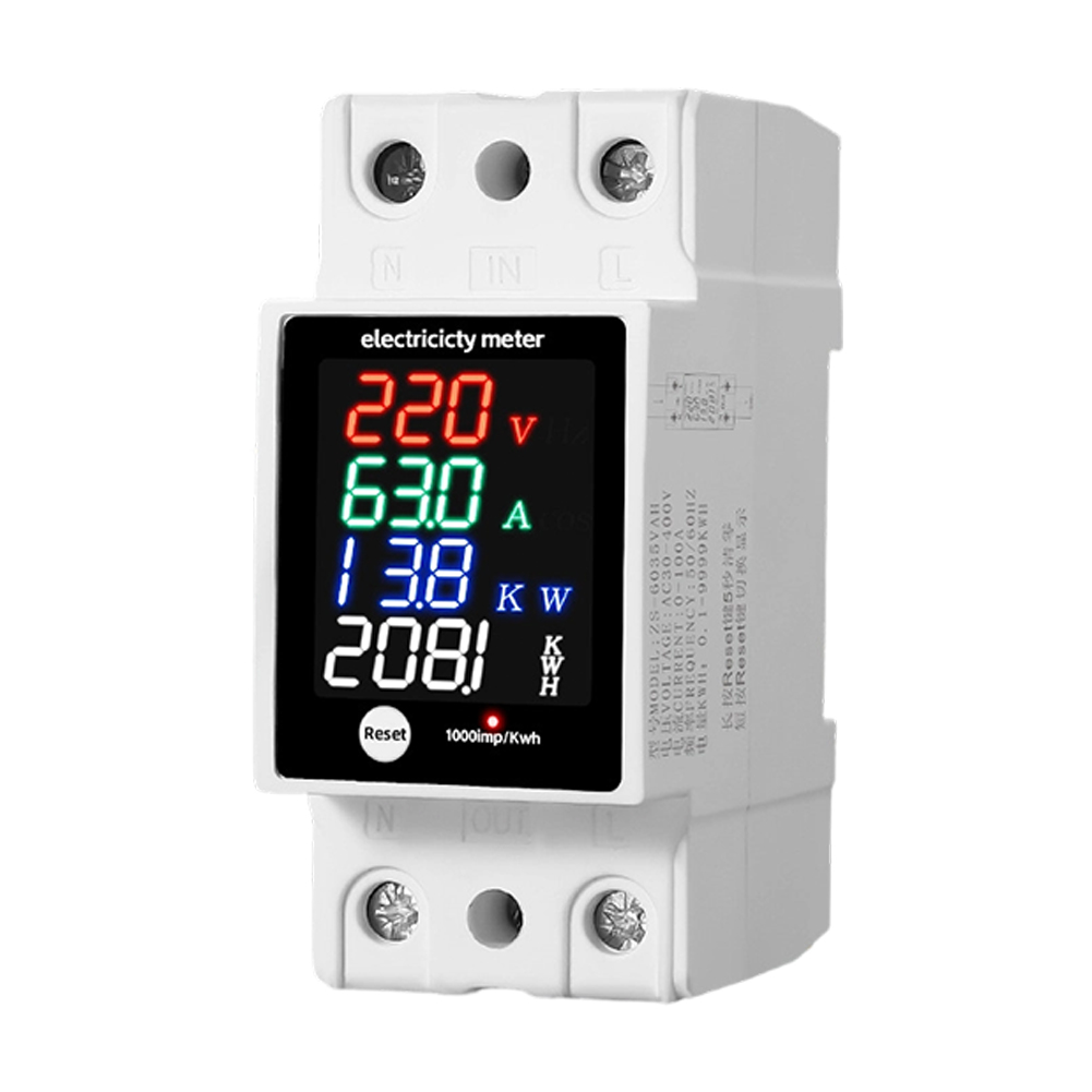 다기능 디지털 디스플레이 전압 전류 역률 전력계 ZS- - Energy Monitor Meter 리뷰 및 가격