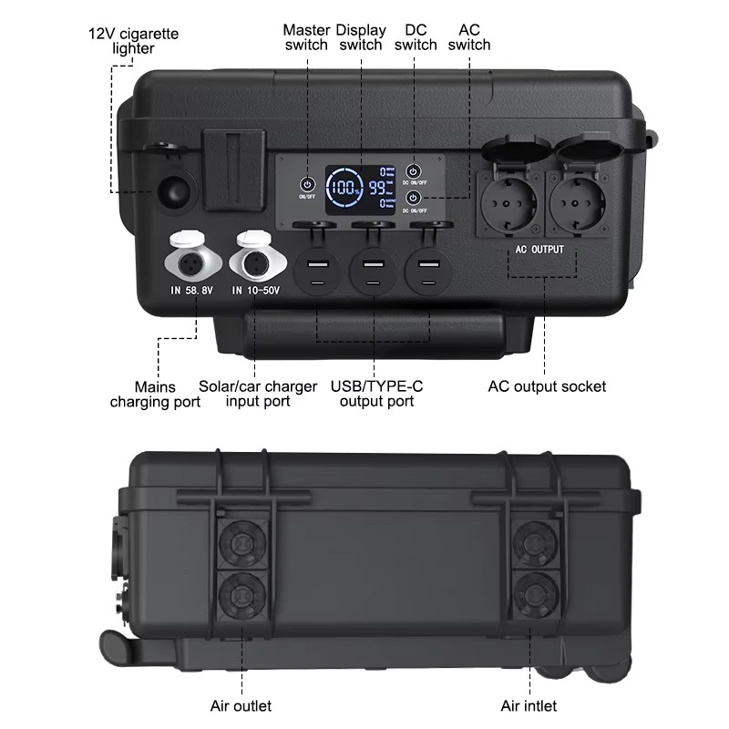 110V 220V 휴대용 충전 스테이션 3000W 태양 - Solar Generator 리뷰 및 가격