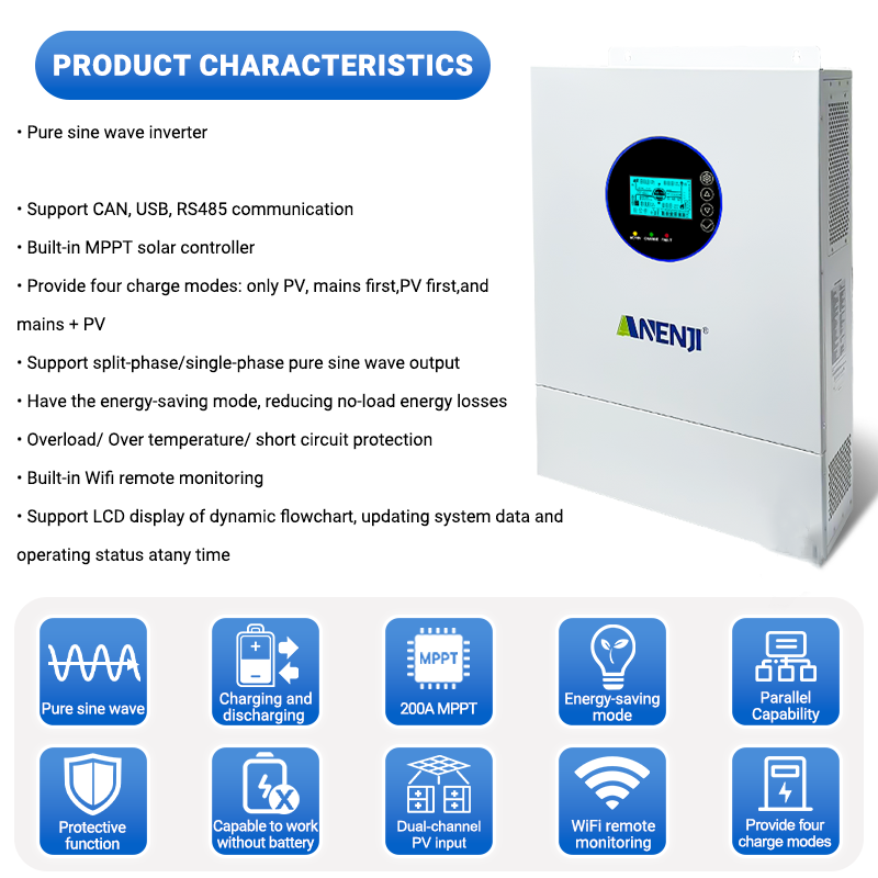 ANENJI 분할 위상 120V/240V 12kW 하이 - Charge Controller Solar 리뷰 및 가격