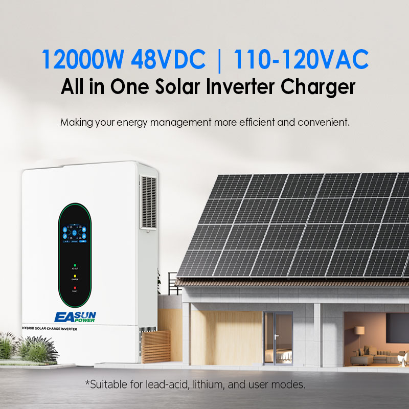 EASUN US 12KW 12000W 분리형 태양광 인 - Charge Controller Solar 리뷰 및 가격