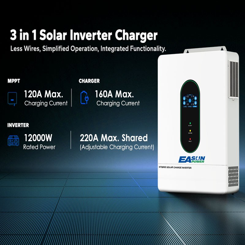 EASUN US 12KW 12000W 분리형 태양광 인 - Charge Controller Solar 리뷰 및 가격