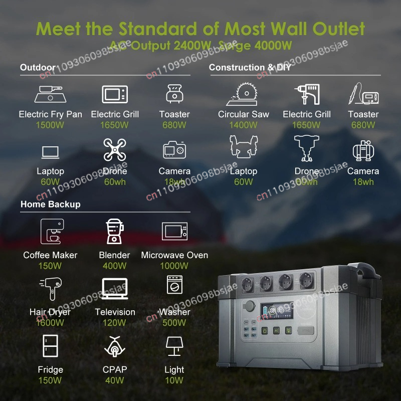 AL-L 휴대용 파워스테이션 1500W/2000W/24 - Outdoor Power Station 리뷰 및 가격